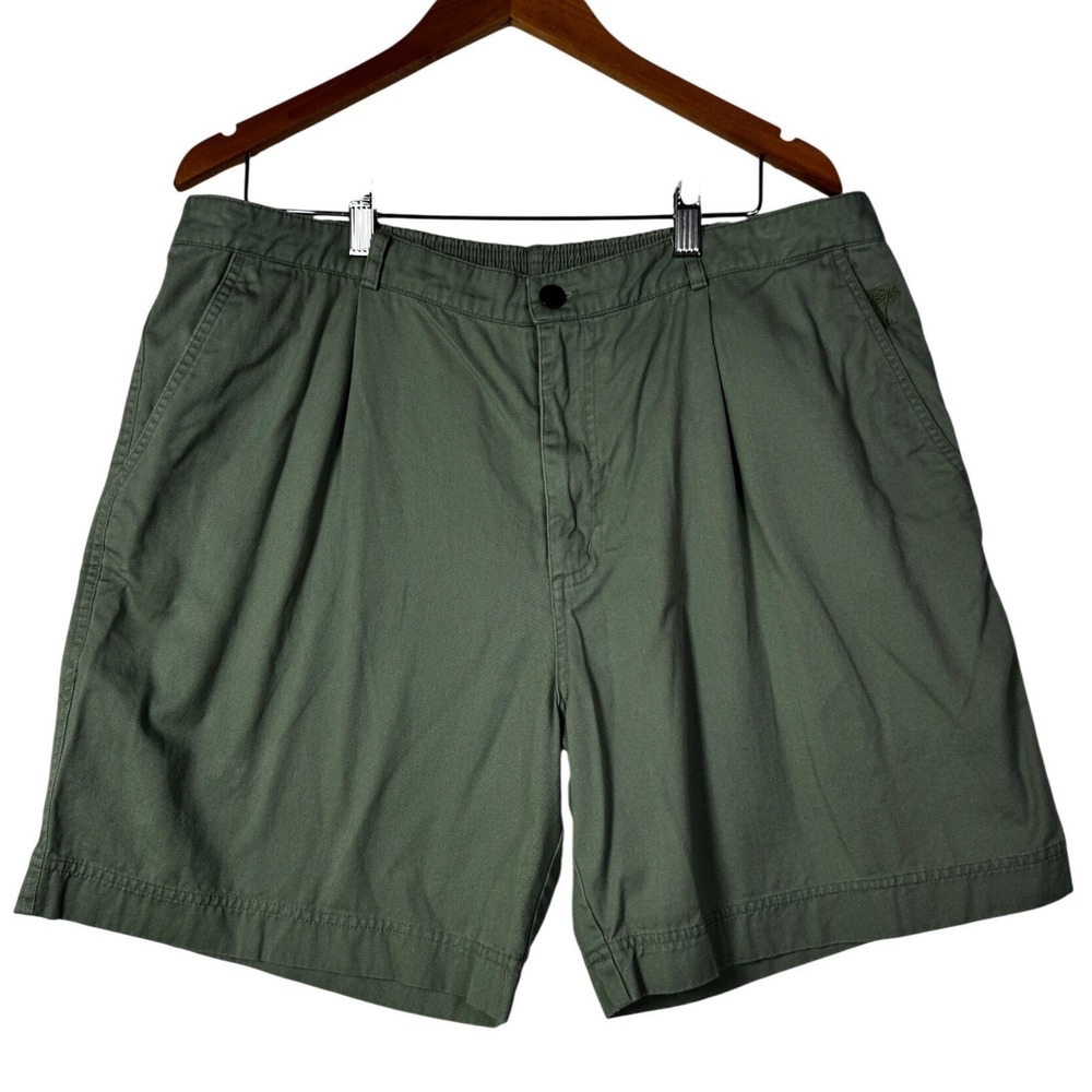 Koko Island Classics Mens Cotton Bermuda Shorts Green Size 36 Resort Golf
